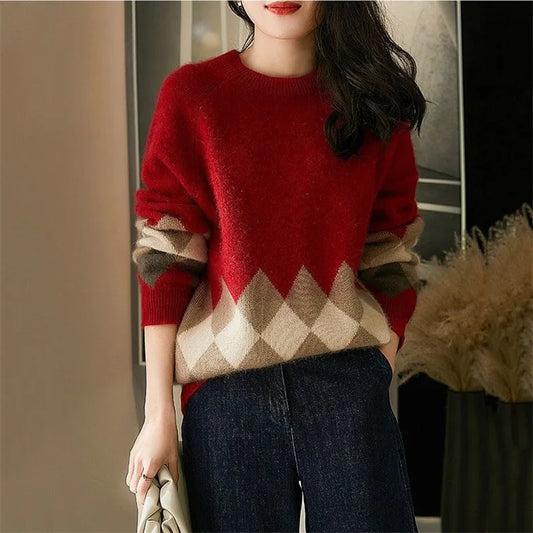 Terry® | Elegante maglione a motivi geometrici