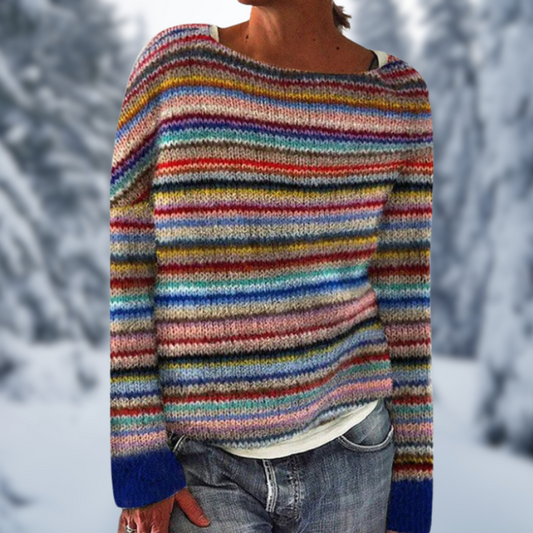 Oprah® | Elegante maglione multicolore