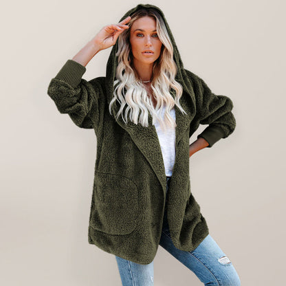 Overcoat Hoodies- Plush Sherpa Hoodie - Oversized Jacket- - IndioGear Fashion and Gear