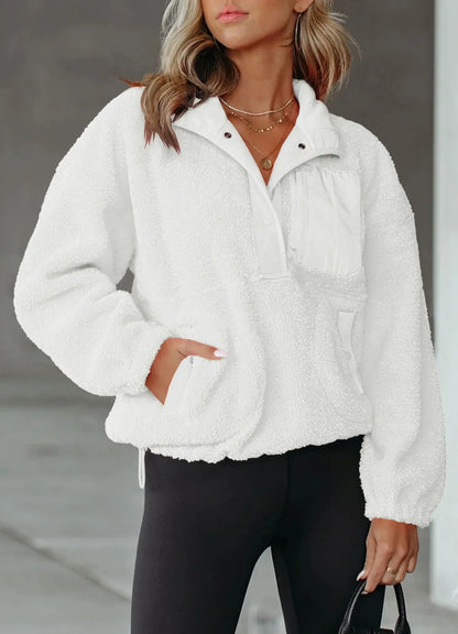 Pullovers- Winter Fleece Sweatshirt Plush Pullover- - IndioGear.com