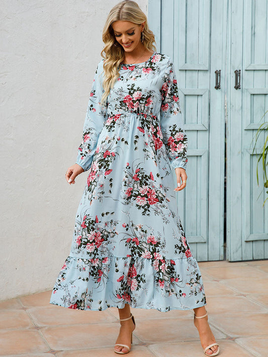 Monika® | Maxi abito stampato con motivo floreale