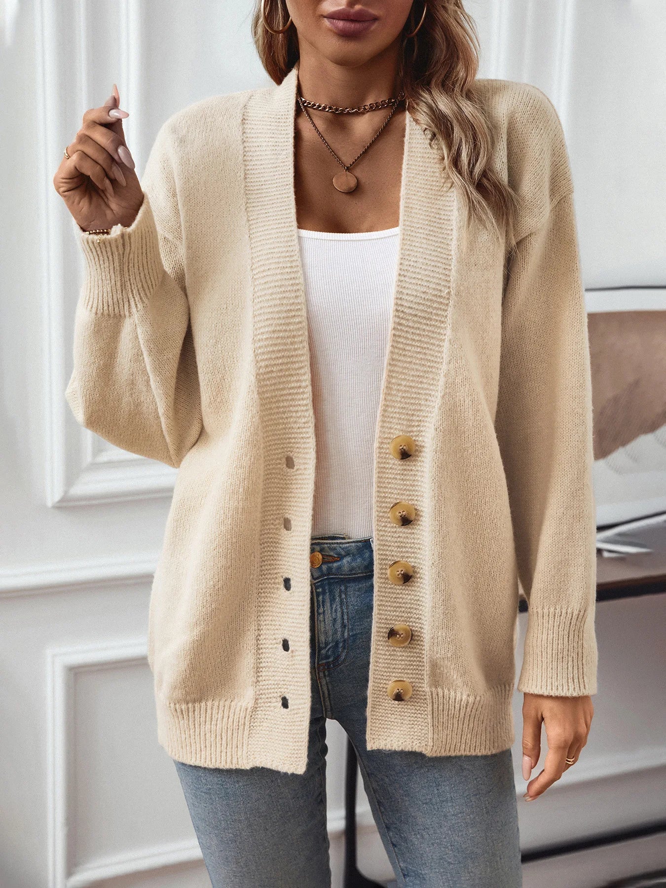 Adaline | Cardigan invernale semplice ed elegante