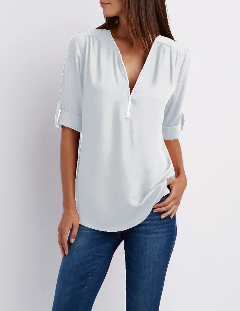 Chloe® | Camicia generale senza sforzo e di tendenza