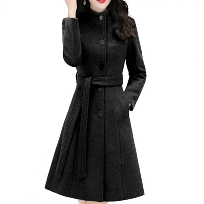 ABBY - Enradet Trenchcoat med lommer esbjerg-modehus Coats & Jackets