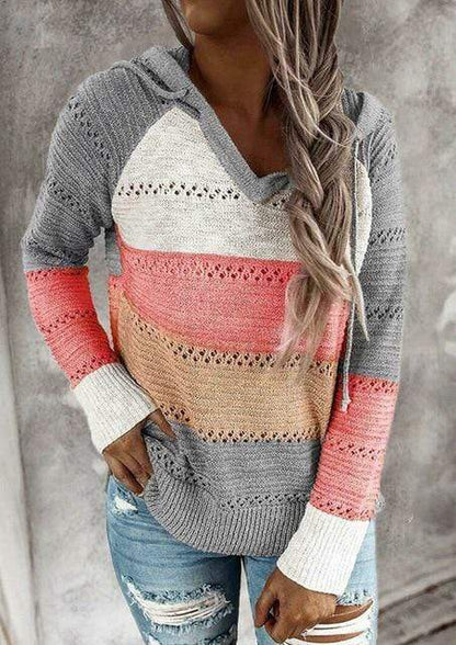 Boho Beach Hut Sweater, Pullover Sweater Boho Patchwork Pullover Sweater