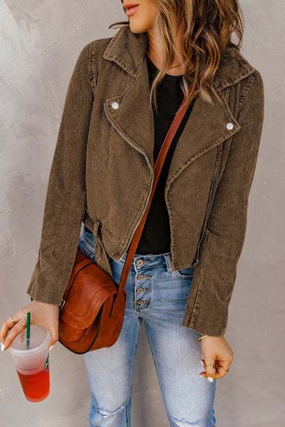 Corduroy Crop Jacket - Global Village Kailua Boutique