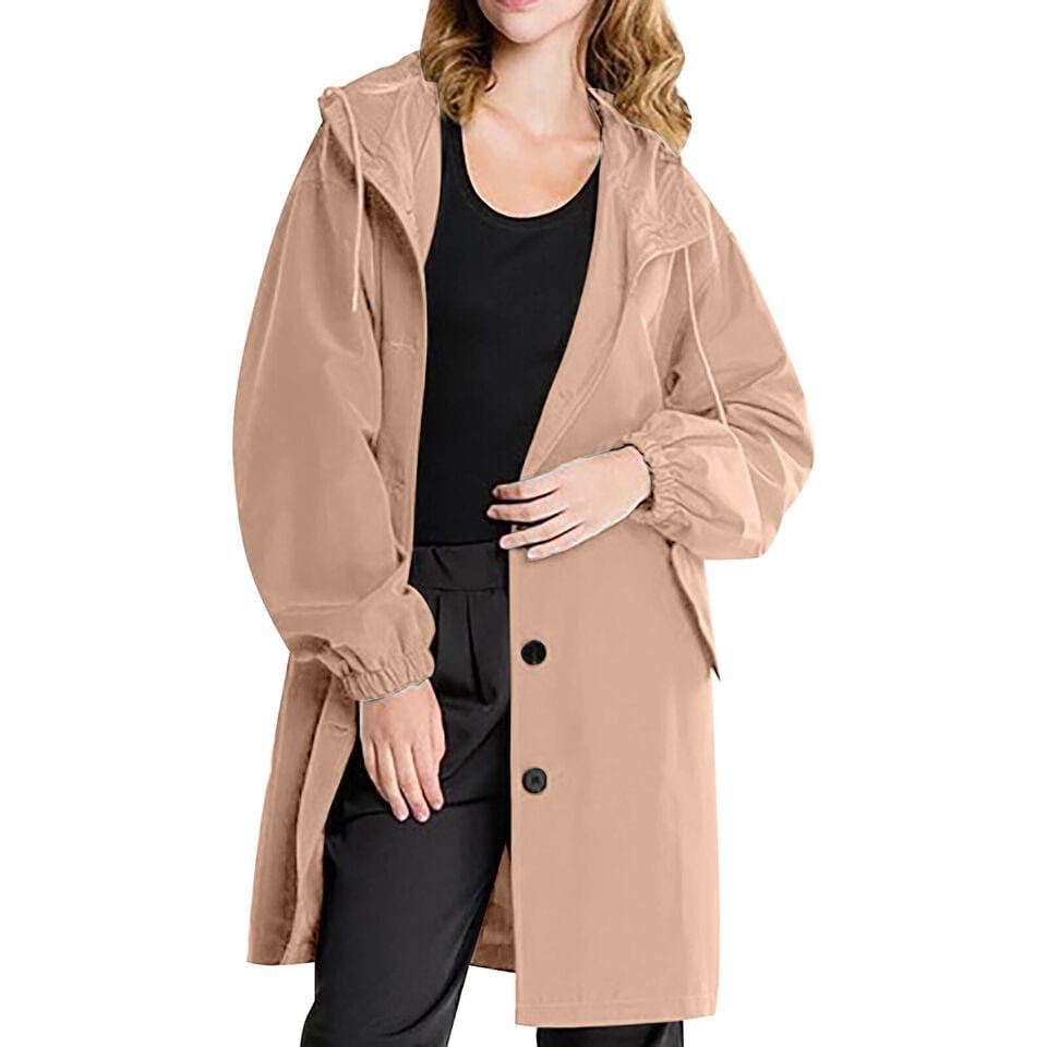 NAOMI - Locker geschnittene Damen-Kapuzenknopfjacke esbjerg-modehus Coats & Jackets