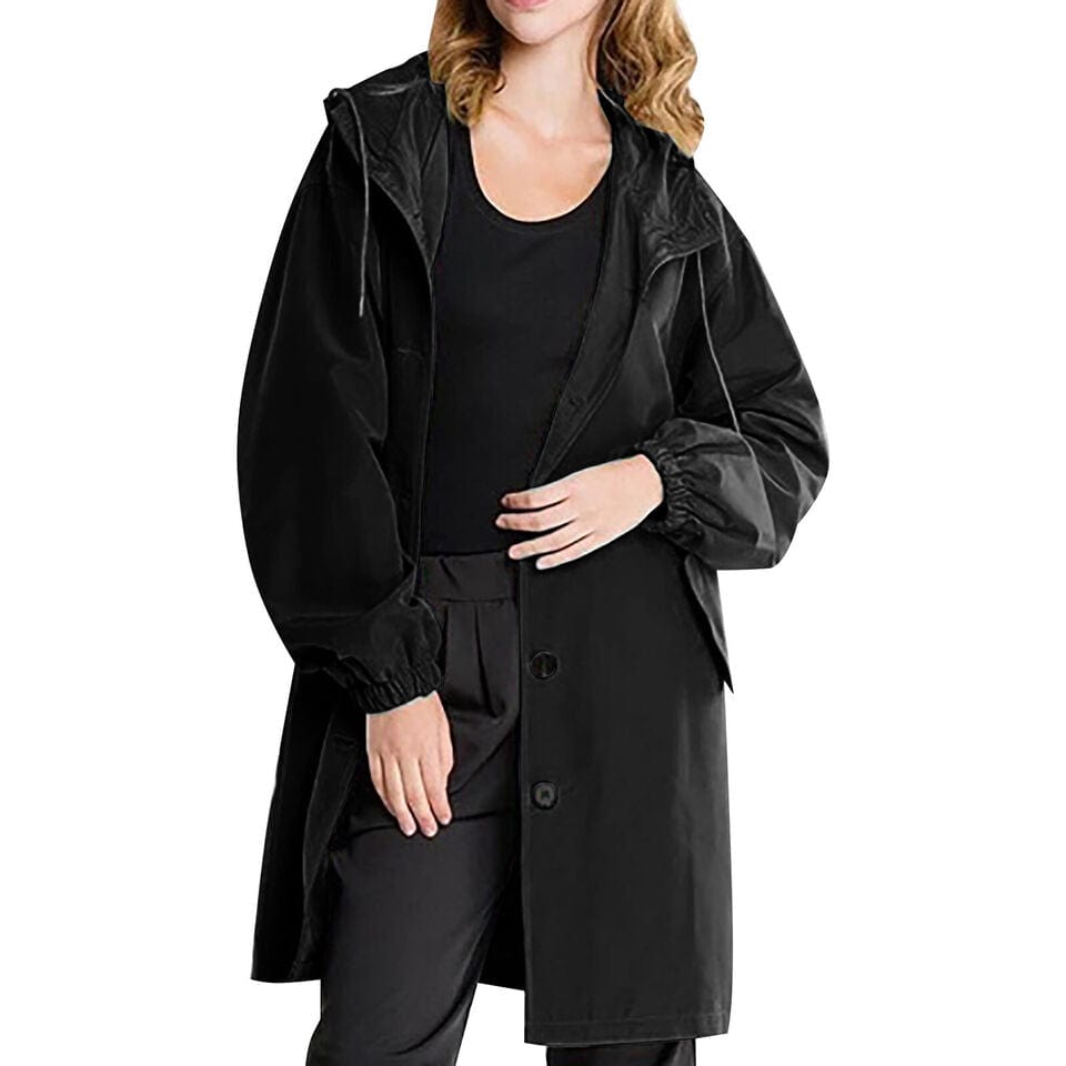 NAOMI - Locker geschnittene Damen-Kapuzenknopfjacke esbjerg-modehus Coats & Jackets