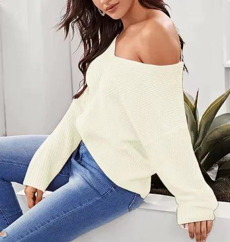 Off - Shoulder Knit Sweater