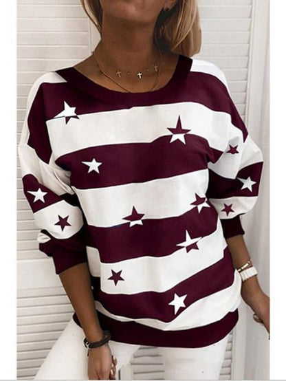 Women Loose Round Neck Sweater Ins Street